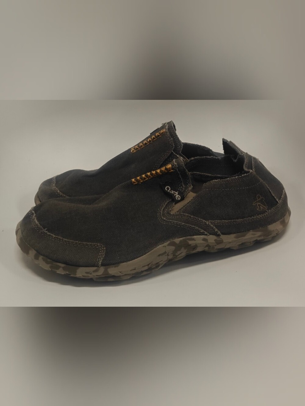 Cushe Slipper Shoes Mens 13 Sand Brown Camo Slip-On Comfort Casual Sneakers